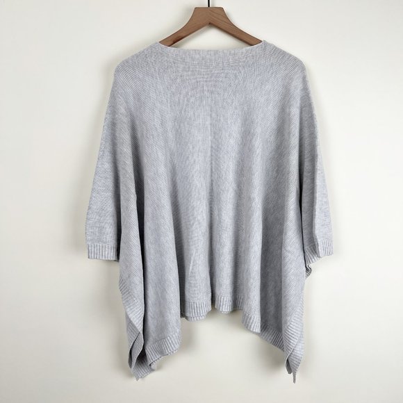 Lululemon Cashmere Tencel Divinity Scarf Poncho Ribbed Knit Cardigan Sweater - Picture 11 of 16